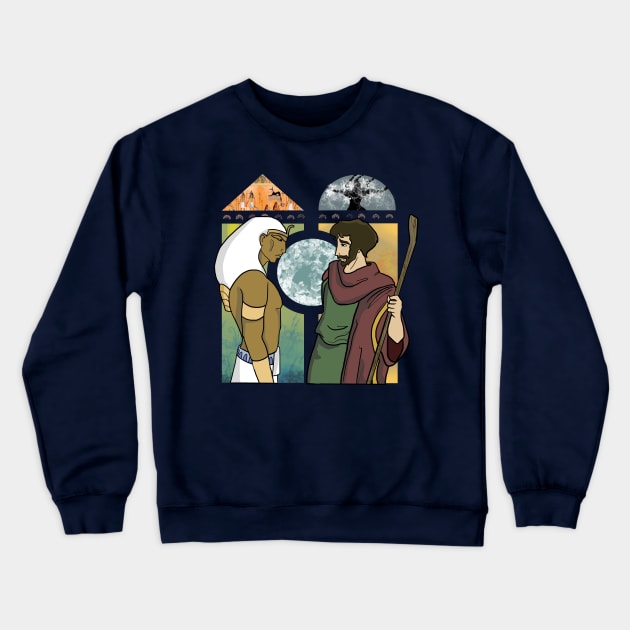 Brothers and gods Crewneck Sweatshirt by Sam18artworks